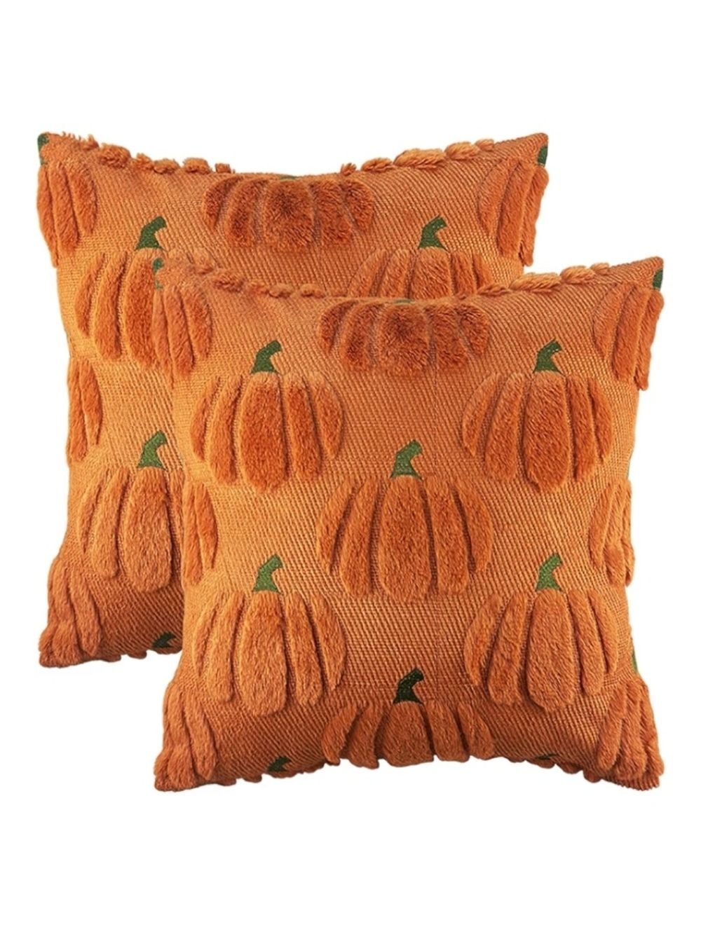 2/$20 NWT Pumpkin 3D Plush Faux Fur Pillowcase, Set Of 2